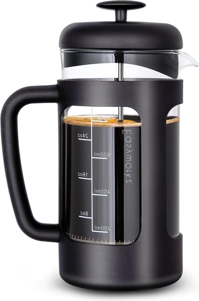 Franse pers 1000ml - Koffie Thee Maker met Hittebestendig borosilicaat Glas — afbeelding 1