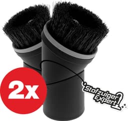 2x Plumeau Geschikt voor Alle Miele stofzuigers - Stofzuigerborstel Geschikt voor Alle Miele stofzuigers - Hulpstuk Plumeau 35mm Alternatief Als Origineel - 1 op 1 pasvorm - 360 graden draaibaar voor extra gemak — thumbnail 1