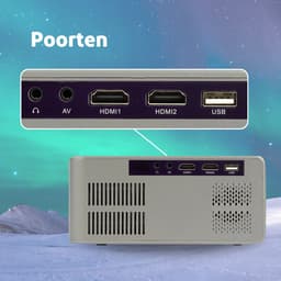 Salora 43BHM2250 - Beamer - Projector - HD - LED - Screen Mirroring - 180 Ansi lumen - Mini Beamer — thumbnail 5