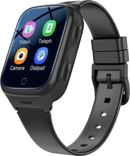 DrPhone ZONE5 – 4G Smartwatch Met Mobiele App Voor Kinderen – GPS Locatie Traceren – Mobiele App – Waterdicht – Hartslagtracking – Slaapmonitoring – Belfunctie - Zwart — thumbnail 2