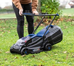 Scheppach BC-MP320-X Accu Grasmaaier - 20V - 32cm maaibreedte - maaihoogtes instelbaar: 20-60mm - voor tuinen tot 300m² - met 30L opvangbak — thumbnail 3