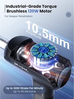 Massage gun - Diepe weefsel spiermassage - X6 Pro stil elektrisch massageapparaat met 5 koppen - Atleten Spier Ontspanning - Percussie spiermassageapparaat massage gun — thumbnail 5