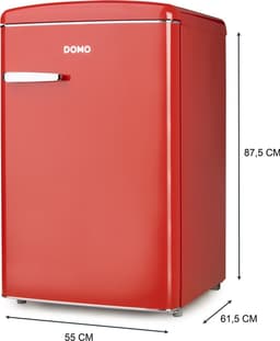 DOMO DO91703R Retro Koelkast - 120 L - Koelkast Tafelmodel - D - Rood — thumbnail 3