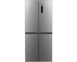 DOMO DO99504M Koelvriescombinatie – Koelkast met vriesvak – 4 deuren – No Frost - Energieklasse D – 362 liter (237 + 125) - Inox