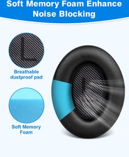 Oorkussens - Geschikt voor Bose QuietComfort QC35 II - Zwart — thumbnail 2