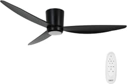 Plafondventilator Array Zwart 12 Watt Led Ø 137cm Incl. Afstandsbediening — thumbnail 1