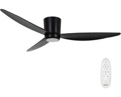 Plafondventilator Array Zwart 12 Watt Led Ø 137cm Incl. Afstandsbediening