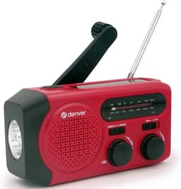 Denver Noodradio - Powerbank Zonneenergie - FM Radio - Noodpakket - Zaklamp - Opwindbaar - SOS Knop - Solar powerbank - SCR2010 — thumbnail 1