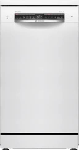Bosch Serie 4 SPS4HMW49E, Vrijstaand, Slimline (45 cm), Wit, Zwart, Knoppen, 1,65 m — thumbnail 1