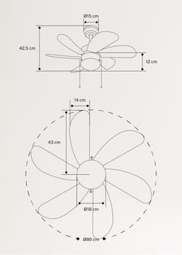 Stille 6 Blad Plafondventilator - 3 Snelheden - Ketting Schakelaar - Omkeerbaar Blad - 80 cm - Roze - Woonkamerlamp - Keuken - Slaapkamer - Moderne Ventilator Lamp — thumbnail 5