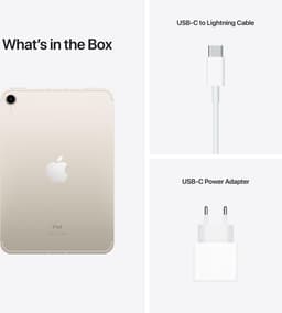 Apple iPad mini (2021) - 8.3 inch - WiFi + 5G - 256GB - Sterrenlicht - 6e generatie — thumbnail 5