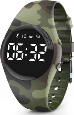 West Watches Model Jungle Rond Activity Tracker Stappenteller Kinderen - Smartband - Sporthorloge Kids - Camouflage groen — thumbnail 1