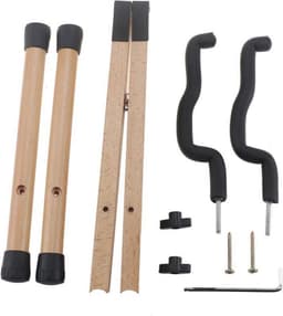 Gitaarstandaard - Opvouwbare "A"-standaard voor akoestische en elektrische gitaar - Hout — thumbnail 2