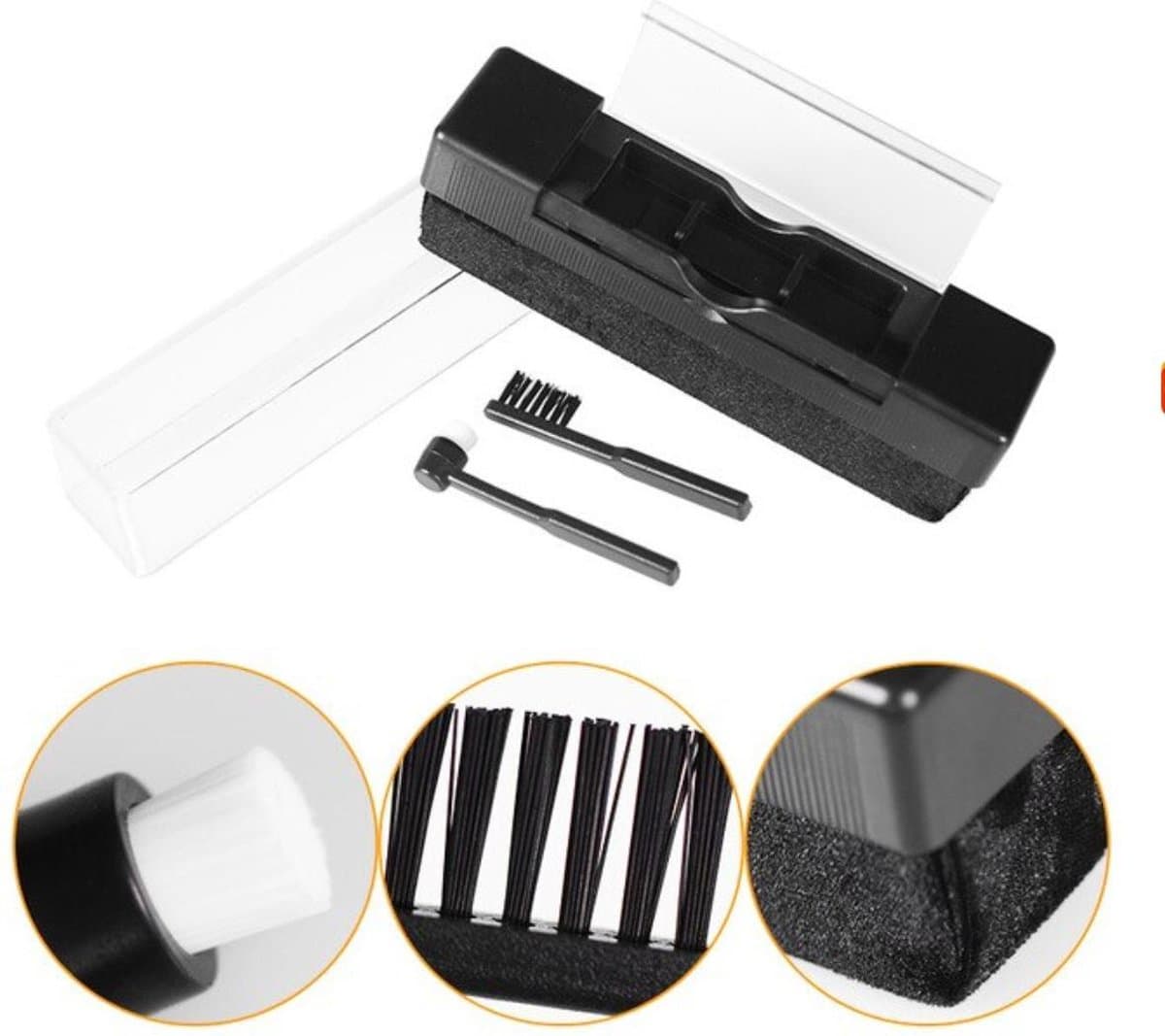 Professionele Vinyl Cleaning Kit - Platenborstel - LP Schoonmaakset - LP Reinigingsset - Vinyl Borstel - LP Reiniger — afbeelding 1