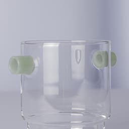 Slow Coffee / Drip Koffie Maker. Stapel glazen van Maarten Baptist vier glazen + koffie filter houder en 100 papiere koffie fiters en een borosilicaat glazen kannetje. — thumbnail 3