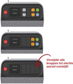 BBrain Dementie DAB+ Radio - Speciaal voor Senioren en Ouderen met Dementie - Zeer Makkelijke Bediening - Zelfstand Muziek luisteren - Geen verwarrende Technologie  - Verander Gebruikerspaneel naar Behoefte tot Bediening met slechts één Knop -  Rood — thumbnail 4