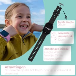 Traqio TRQ04 - GPS horloge kinderen - gps horloge kind - kinderhorloge bellen - gps tracker kinderhorloge - kinderhorloge met gps - kinderhorloge - Kinder smartwatch GPS - GPS horloge school — thumbnail 2