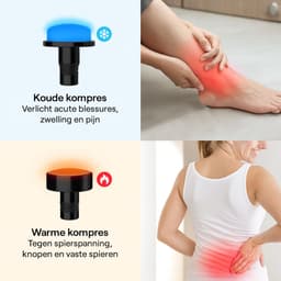 Massage Gun Professioneel - Massage Pistool - Nek en Schouder Massage Apparaat - Massagegun - Hot/Cold Massagekop — thumbnail 3