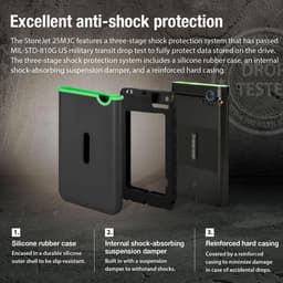 RFWR® 4TB Externe Harde Schijf - 2,5 Inch USB 3.1 Gen 1 met Militaire Bescherming — thumbnail 5