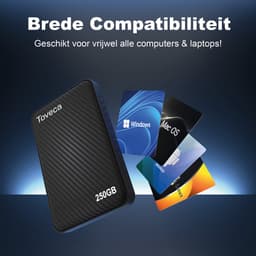 Toveca Externe harde schijf 250 GB - USB 3.0 Harde schijf extern - HDD — thumbnail 2