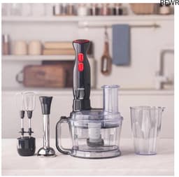 RFWR® Krachtige Keukenrobot voor Veelzijdige Toepassingen - 2000 W, Zwart en Zilver — thumbnail 1