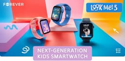 Forever Kinder Smartwatch - Horloge met GPS & WiFi - Zwart - Look Me! 3 — thumbnail 4