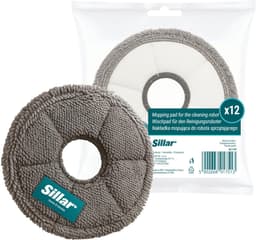 Sillar, set 12 dweilpads, microvezeldoek, geschikt voor Xiaomi S10 S20 X10 X20 L10 L20 X30 X40 X50, vervanging RMP7 / RMP8, herbruikbaar, diameter 13.5cm — thumbnail 5