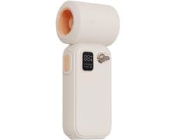 Ventilator-kleine ventilator-Lichtgewicht draagbare handheld - ventilator met slimme luchtstroomregeling en 3600 mAh - batterij voor verkoeling op elk moment (abrikoos)