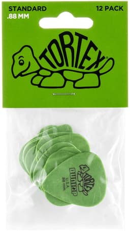 Dunlop Tortex Standard .88 Plectrum 12-Pack groen - Plectra — thumbnail 1
