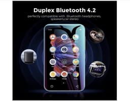 Mp3 speler met Bluetooth, 72 GB 4.0-inch mp3-mp4-speler met volledig touchscreen met WiFi-overdracht, draagbare HiFi Sound Walkman digitale muziekspeler met FM, recorder, browser (Groente) — thumbnail 2