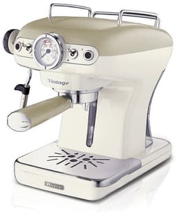 Ariete 1389/13 - Vintage Piston /Espressomachine - 900W - 0,9L tank inhoud - ook geschikt voor pads - Beige — thumbnail 1