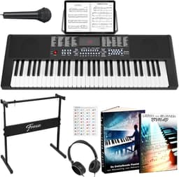 Finesse Keyboard Piano - Statief & Accessoires - 61 Keys - Digitale Piano - Elektrische Piano - Kind — thumbnail 1