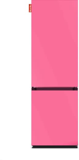 NUNKI LARGECOMBINF-FBUB Combi Bottom Koelkast, D, 182+71l, Bubblegum Pink Satin Front — thumbnail 1