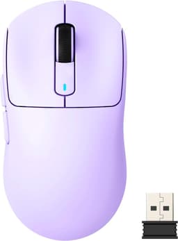 ATTACK SHARK Draadloze Gaming Muis - Wired/2.4G/BT5.4 - Lichtgewicht 49G - PAW3395 - 26000DPI - Lavender — thumbnail 1