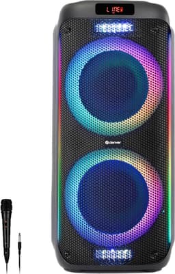 Denver Bluetooth Speaker Party Box - Discolichten - Partybox - Incl. Microfoon - Micro SD / USB / AUX - TSP456 — thumbnail 1