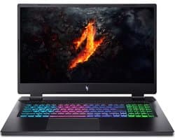 Acer Nitro 17 AN17-42-R3YD AMD Ryzen™ 9 8945HS Laptop 43,9 cm (17.3") Quad HD 32 GB DDR5-SDRAM 1 TB SSD NVIDIA GeForce RTX 4070 Wi-Fi 6E (802.11ax) Windows 11 Home Zwart