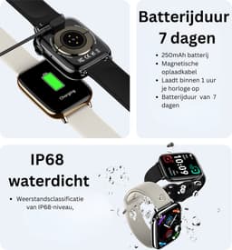 Fairweather Smartwatch Ultra Light Woman Edition – Heren & Dames – HD – Stappenteller – Slaapmeter – hartslagmeter – Geschikt voor iOS en Android - Rose goud — thumbnail 2