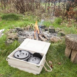 Esschert Design - 7 Delig Kampvuurkookset - Dutch Oven - Dutch oven - Staal - — thumbnail 2