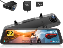 Rearview Camera met Parkeerbewaking en Achteruitrijhulp - Full HD - Nachtzicht - 170-graden Weergave - 10 inch Touchscreen — thumbnail 1