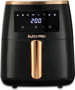 Smart Airfryer 6.5 L van Swiss Pro+ - 1500W - Zwart/rose goud — thumbnail 2