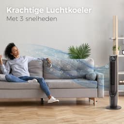 CoolHome AC2207 Aircooler- Luchtkoeler met draaifunctie - Afstandsbediening en App - Incl. Koelelement - 107 CM - Dimbaar LED scherm — thumbnail 4