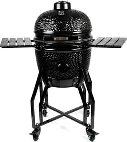 YAKINIKU Kamado - MEDIUM BASIC BLACK - Black Edition - 16 inch - Volledig Zwart - 41 cm Grilloppervlak - Inclusief Onderstel & Zijtafels — thumbnail 1