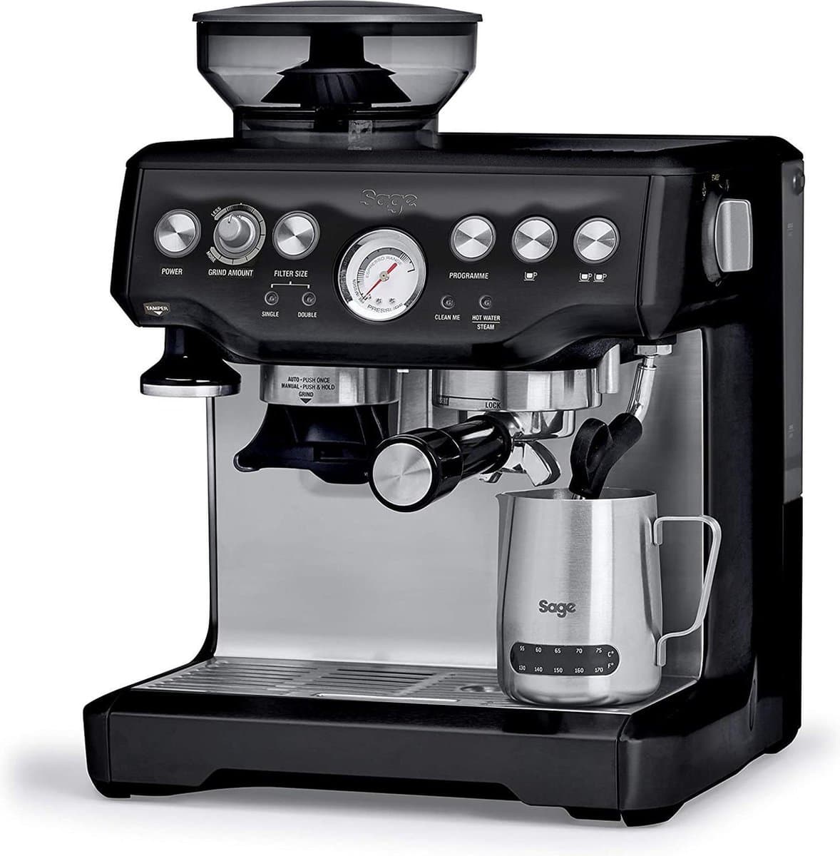 Sage The Barista Express - Pistonmachine - Black Sesame — afbeelding 1