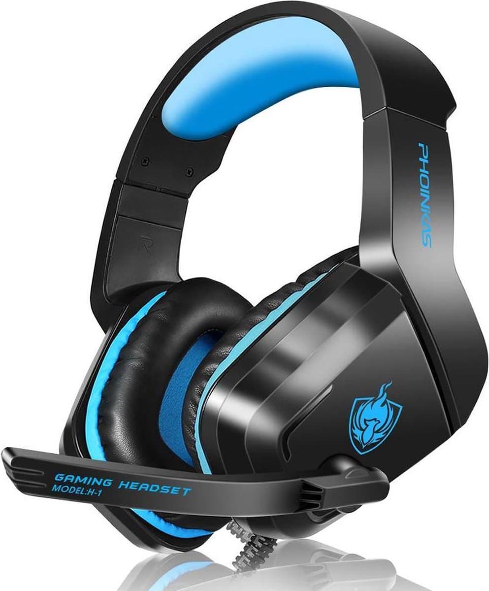 Gaming Headset met Noise-Cancelling Microfoon, Over Ear Koptelefoon — afbeelding 1