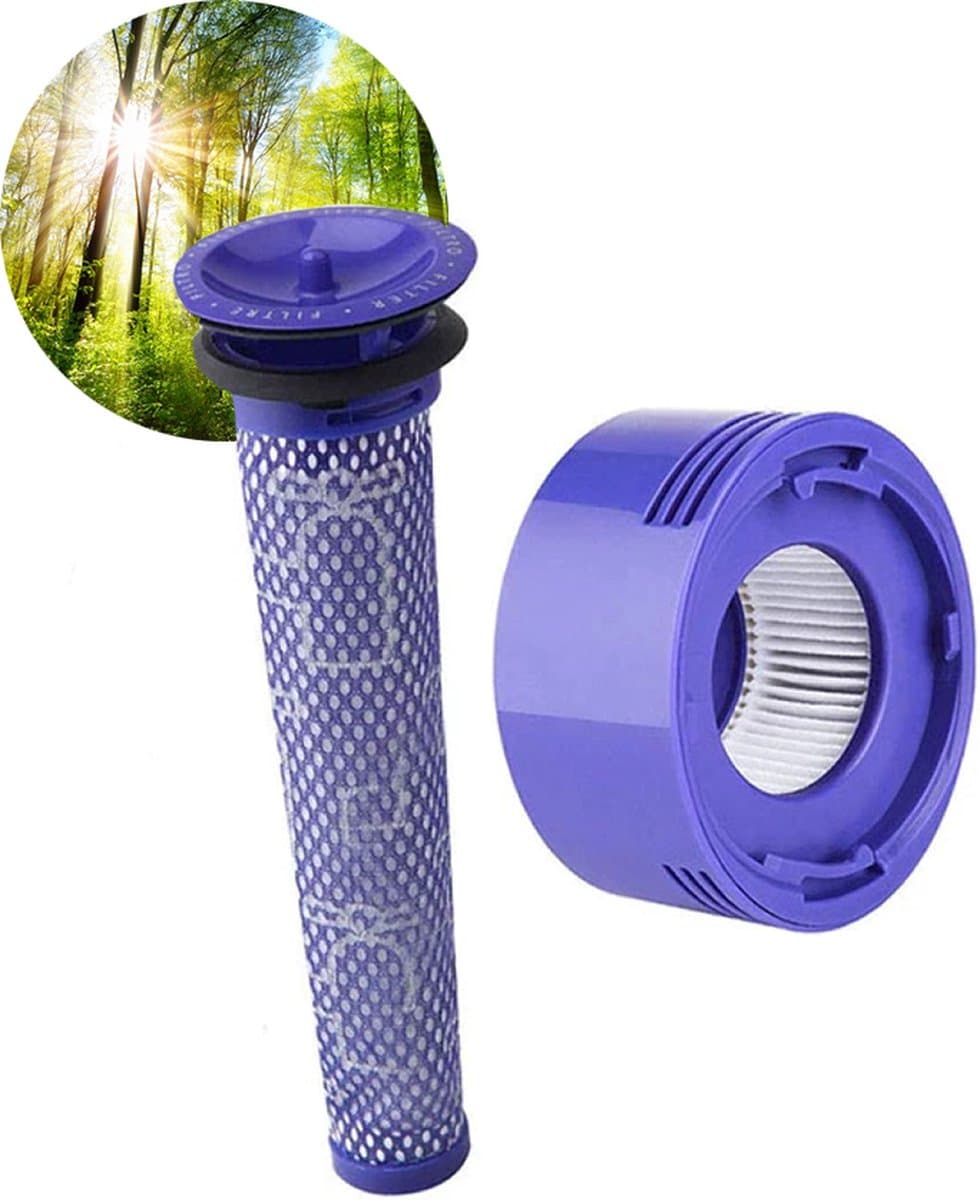 Duo Set HEPA - Pre- & Post Filter - Geschikt voor Dyson V7 en V8 96747801 Accessoires. — afbeelding 1