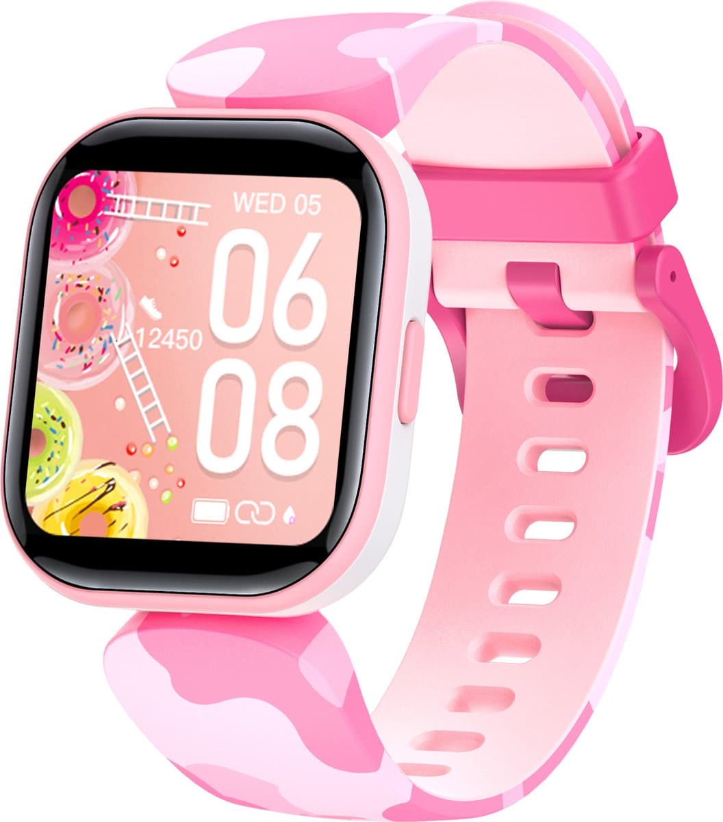 Smartwatch Kinderen-Waterdicht-Temperatuur-Berichten-Muziek-Hartslag — afbeelding 1