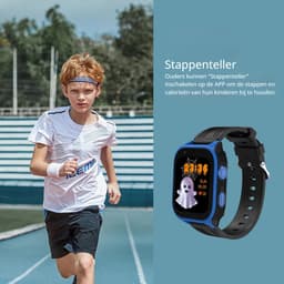 DrPhone KidsTimeX14 – 4G Kinder Smartwatch met GPS - WhatsApp – Videobellen – Bluetooth – Hotspot – SOS – Nederlandse Mobiele App - Camera & 1.83” HD Touchscreen – Simkaart Slot - IP67 Waterdicht - Roze/Zwart — thumbnail 5