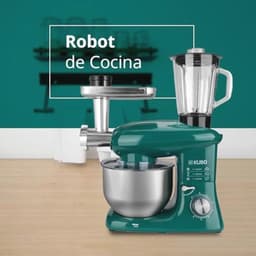Keukenmachine met 7 accessoires voor veelzijdig koken - Groen - 6 Liter — thumbnail 2