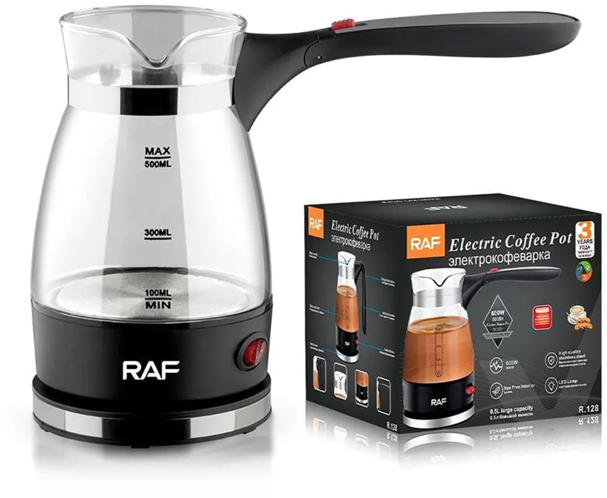 Draagbare 600W Elektrische Koffiemachine – Turkse, Italiaanse & Arabische Koffie, Multifunctioneel — afbeelding 1