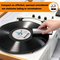 VinylCare UltimateBrush – Platenborstel - Grondige platenborstel – Koolstofvezel en fluweel borstel - Antistatische platenborstel – LP borstel – Platenreiniger voor vinyl – Extra diepe reiniging — thumbnail 4